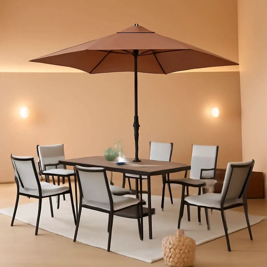 7.5 Foot Aluminum Patio Umbrella Tilt Crank Outdoor Shade from PriceLows™