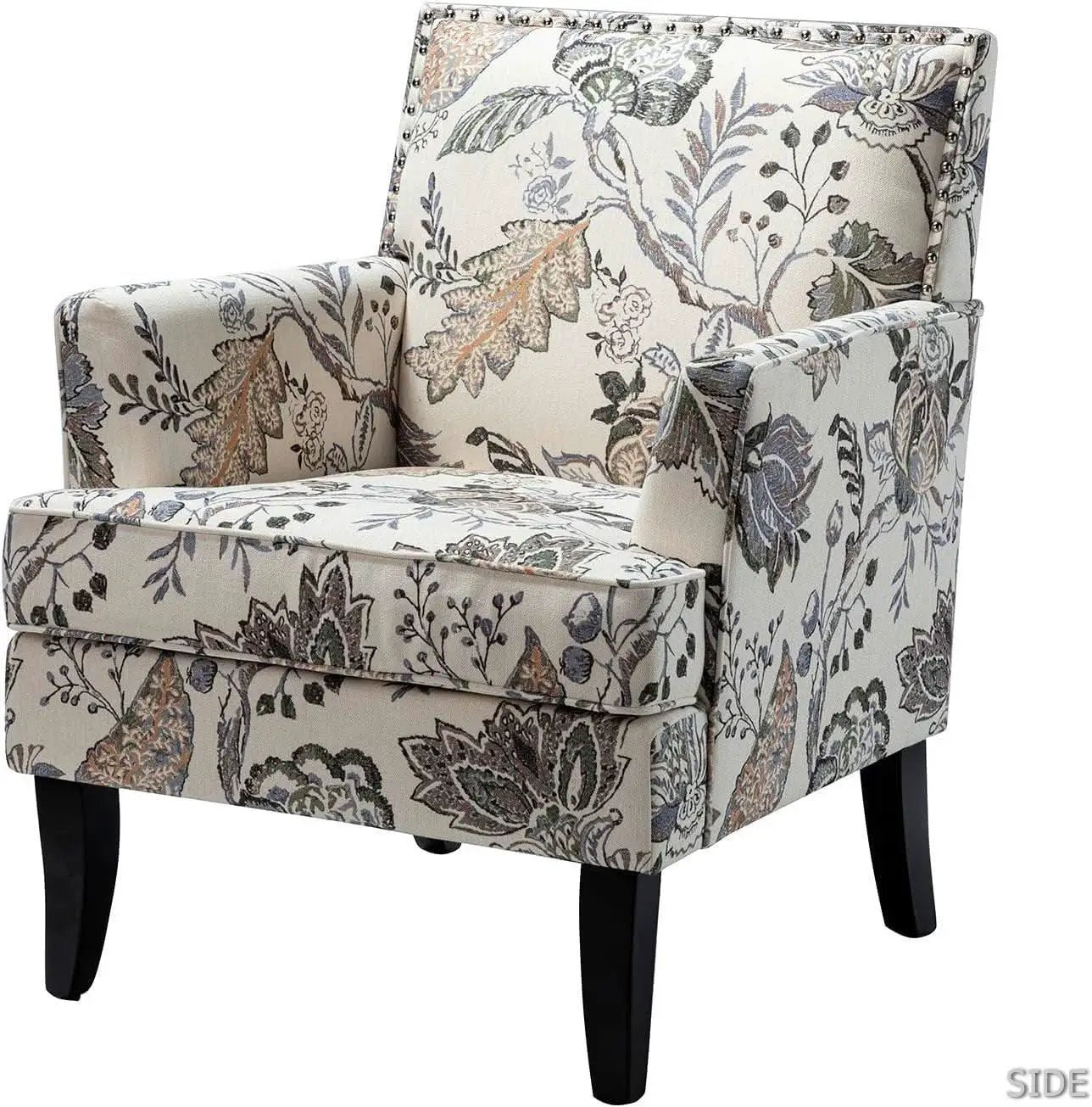 Orange Wingback Armchair Contemporary Living Room Style from PriceLows™