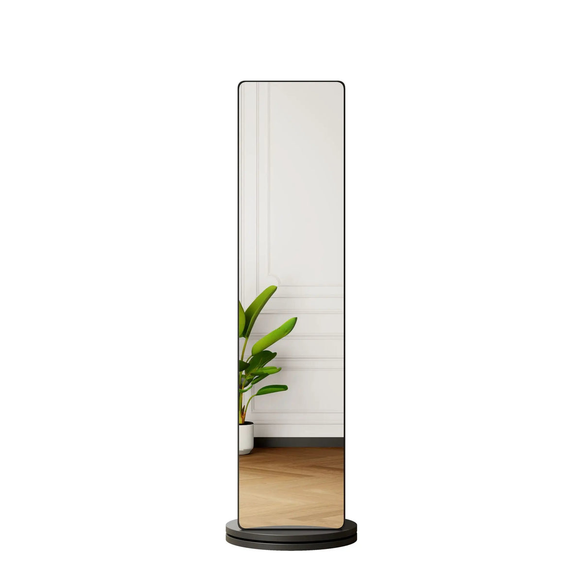 Full Length Mirror | 360 Rotation Design | Solid Wood Rack