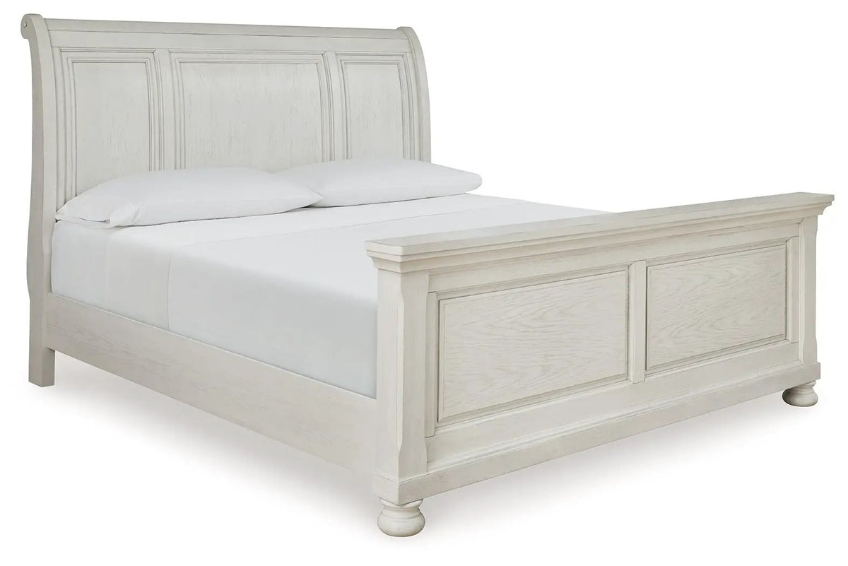 Robbinsdale Sleigh Bed Set | 4-Piece | Elegant Timeless Design | Bedroom Furniture Group