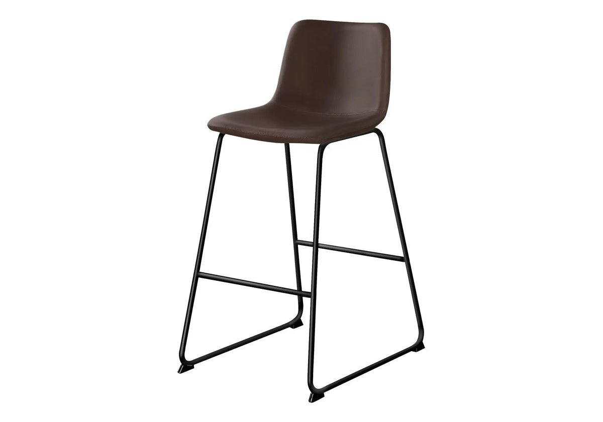 Bar Height Office Chair | Standing Desk Chair | Slim Metal Frame | Contemporary Design
