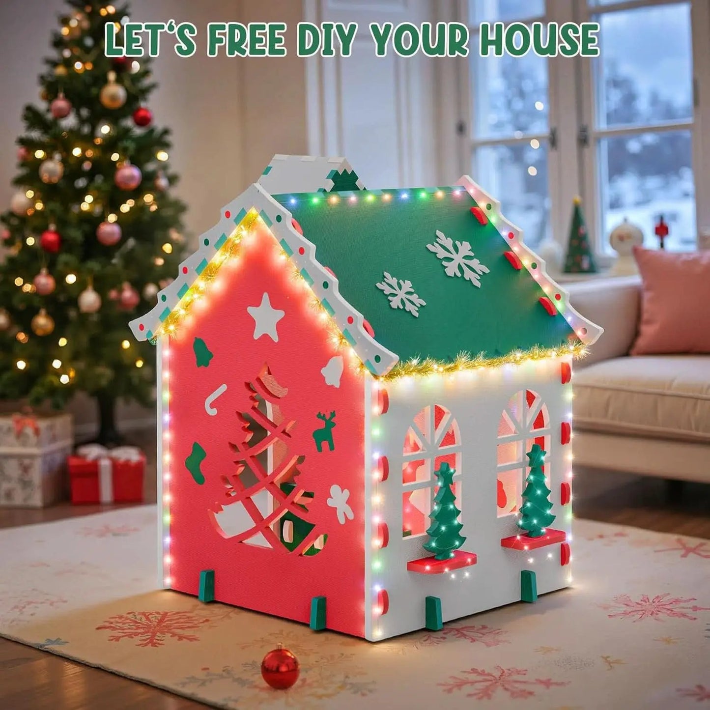 Green EVA Foam Kids Playhouse Foldable Indoor Outdoor from PriceLows™