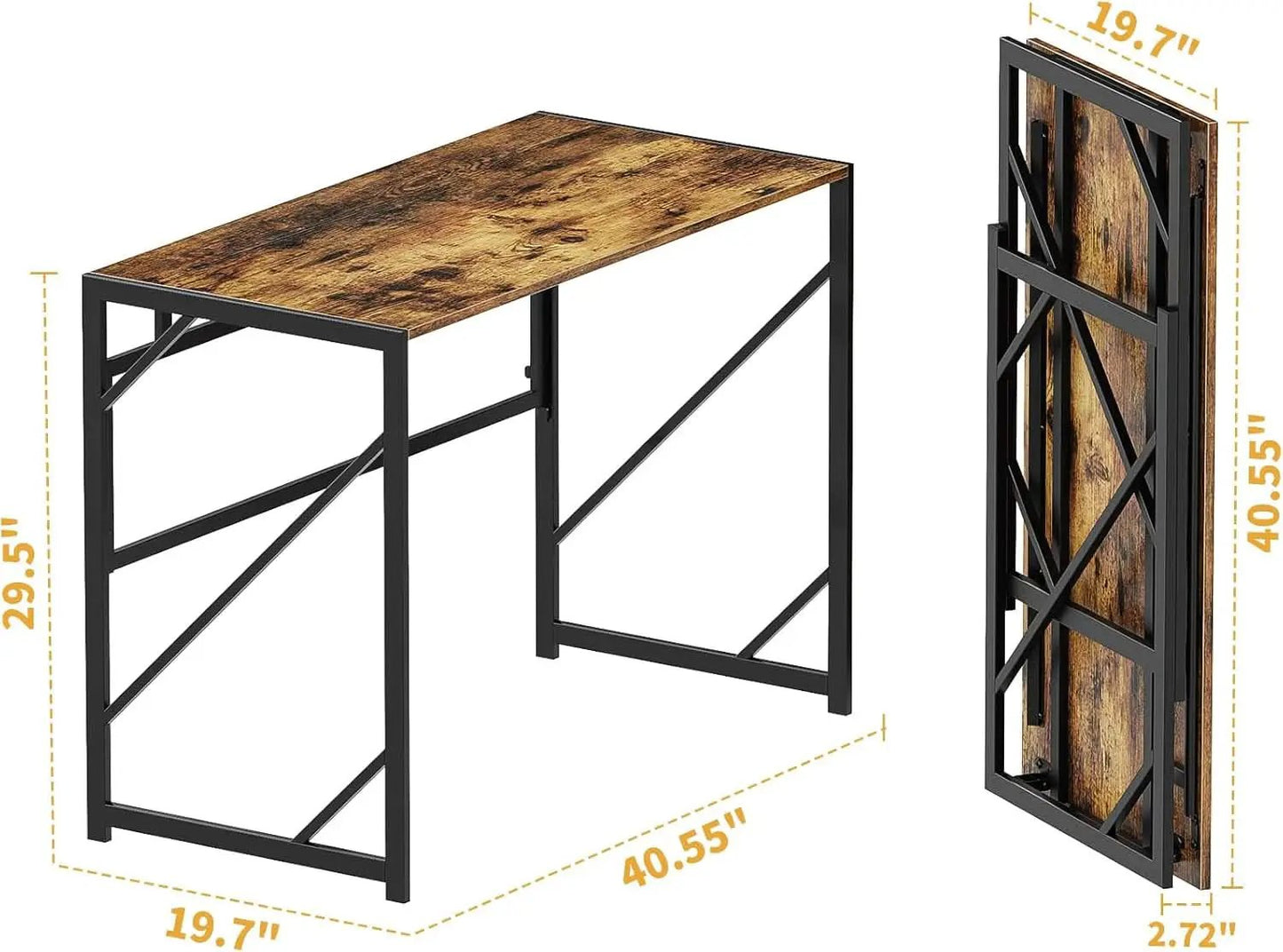 Foldable Desk For Home Office 40.6 Inch No Assembly from PriceLows™