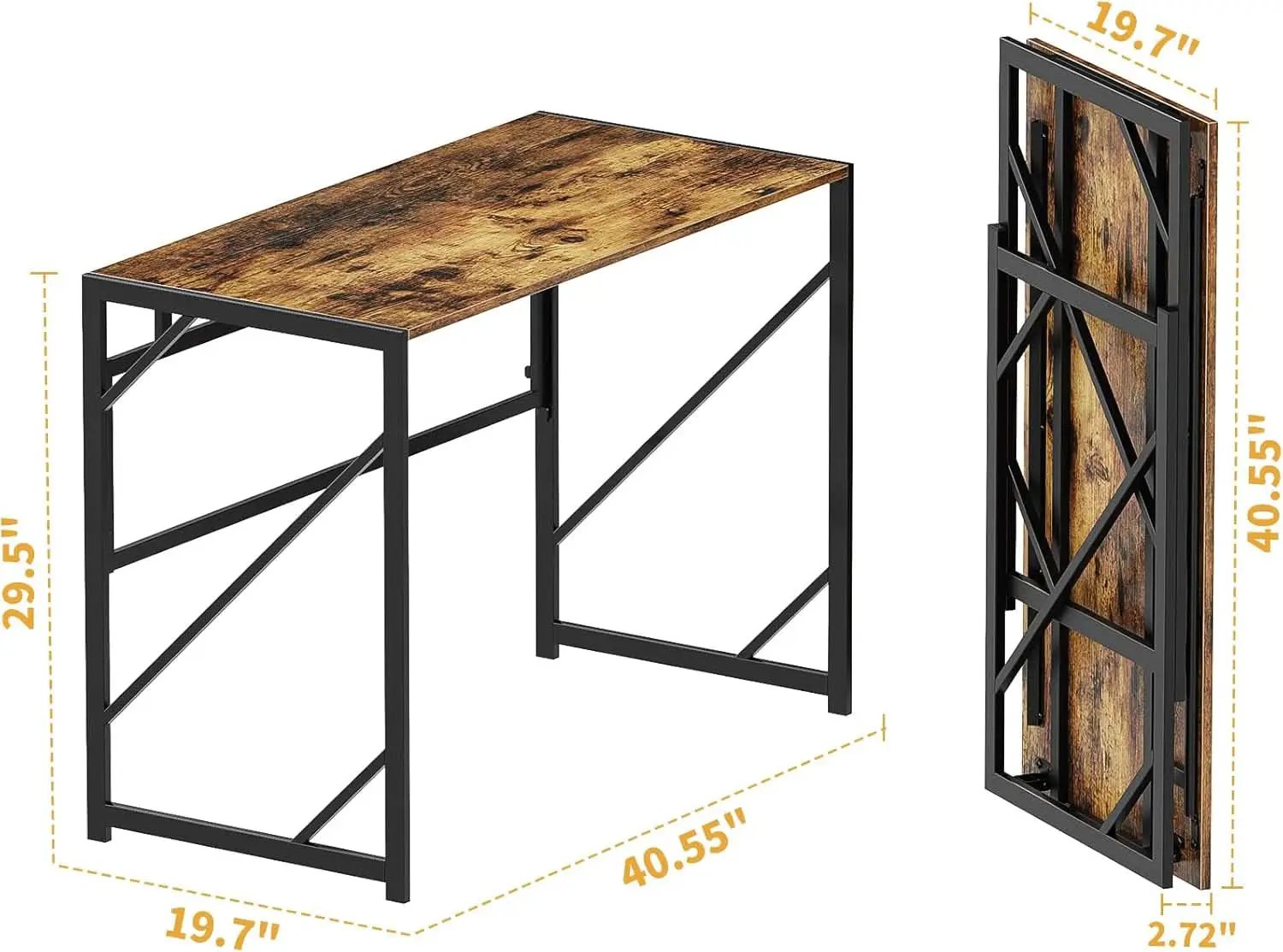 Foldable Desk For Home Office 40.6 Inch No Assembly from PriceLows™