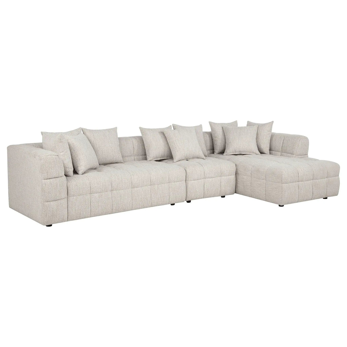 Amara 3-Piece Upholstered Sectional Sofa | 3-Piece Set | Polyester & Fabric | Living Room