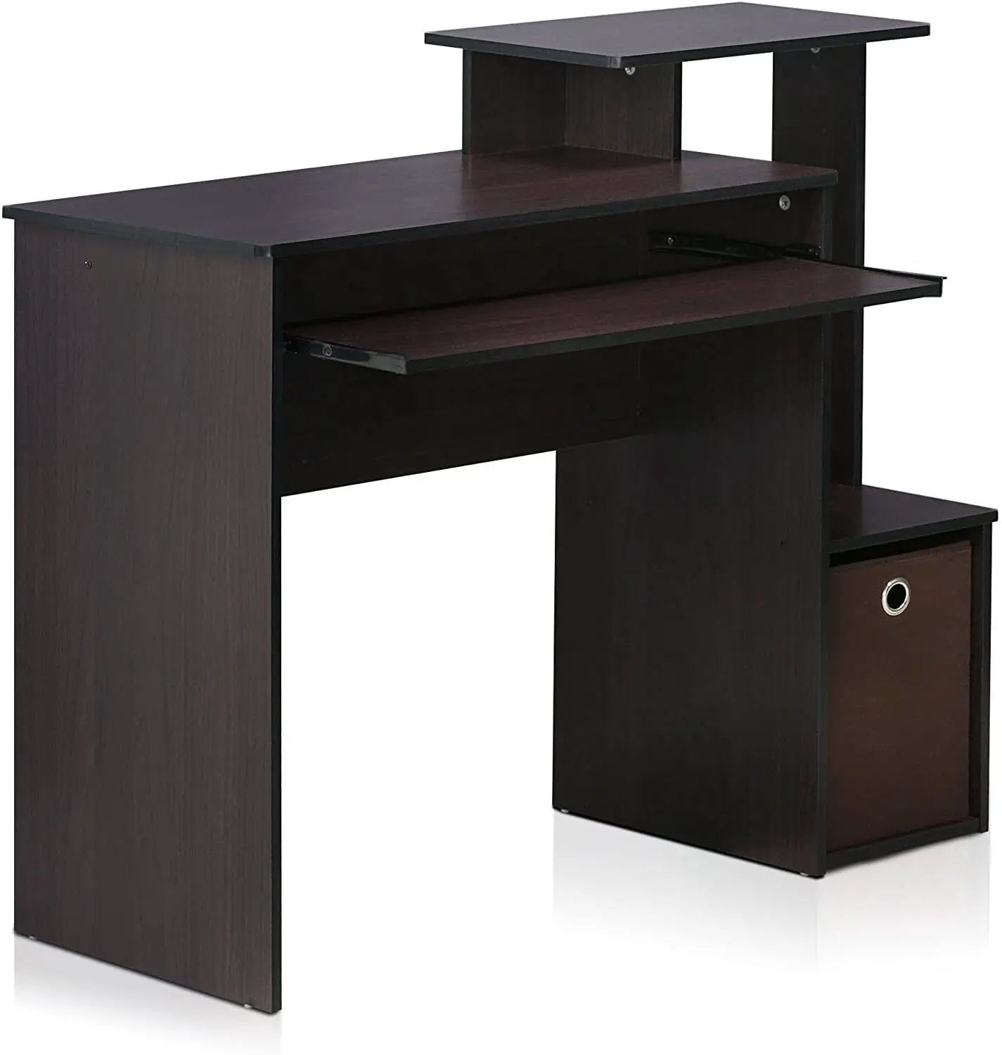 Dark Walnut Multipurpose Home Office Desk Regular Size from PriceLows™