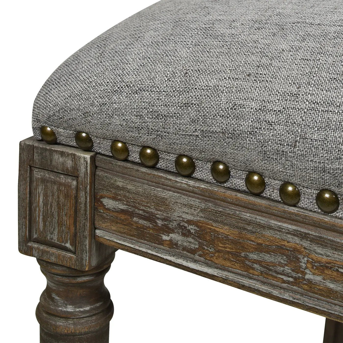 Triomphe Rattan Counter Bar Stool | French Country Style | High Back Armless | Wicker Weave