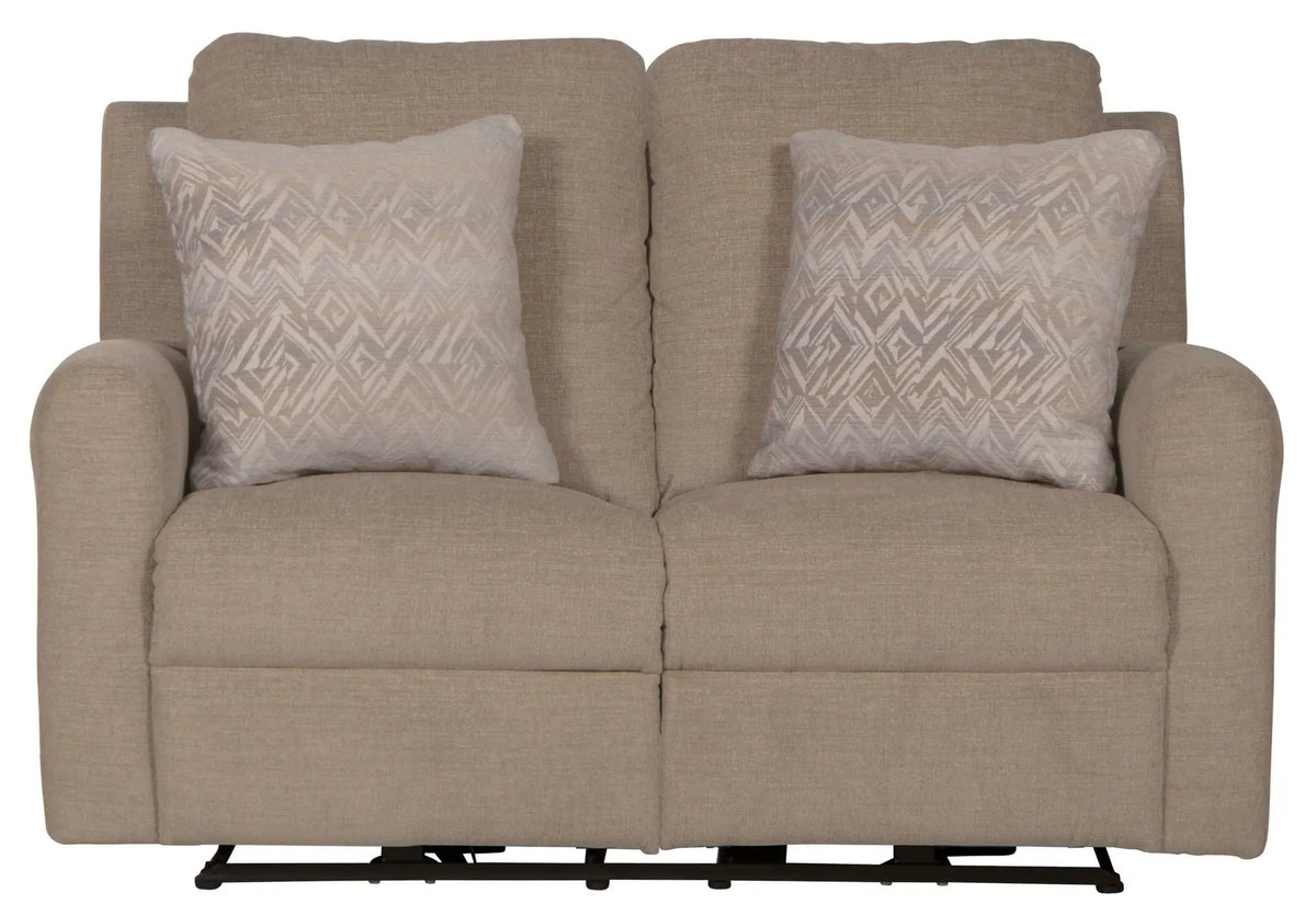 Calvin Reclining Loveseat | 4 Pieces | Chenille & Fabric | Living Room