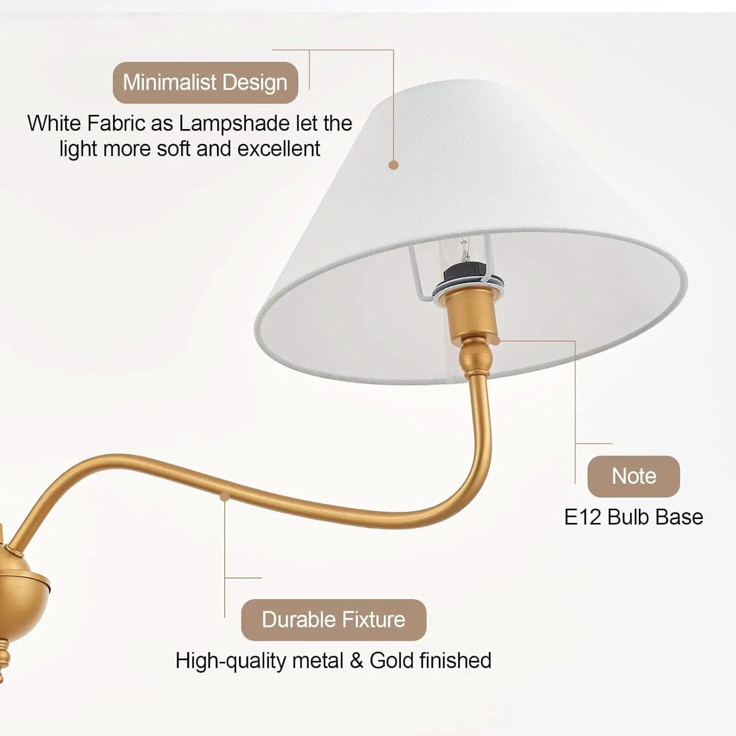 Goldtone Linear 2 Light Chandelier For Kitchen Island from PriceLows™