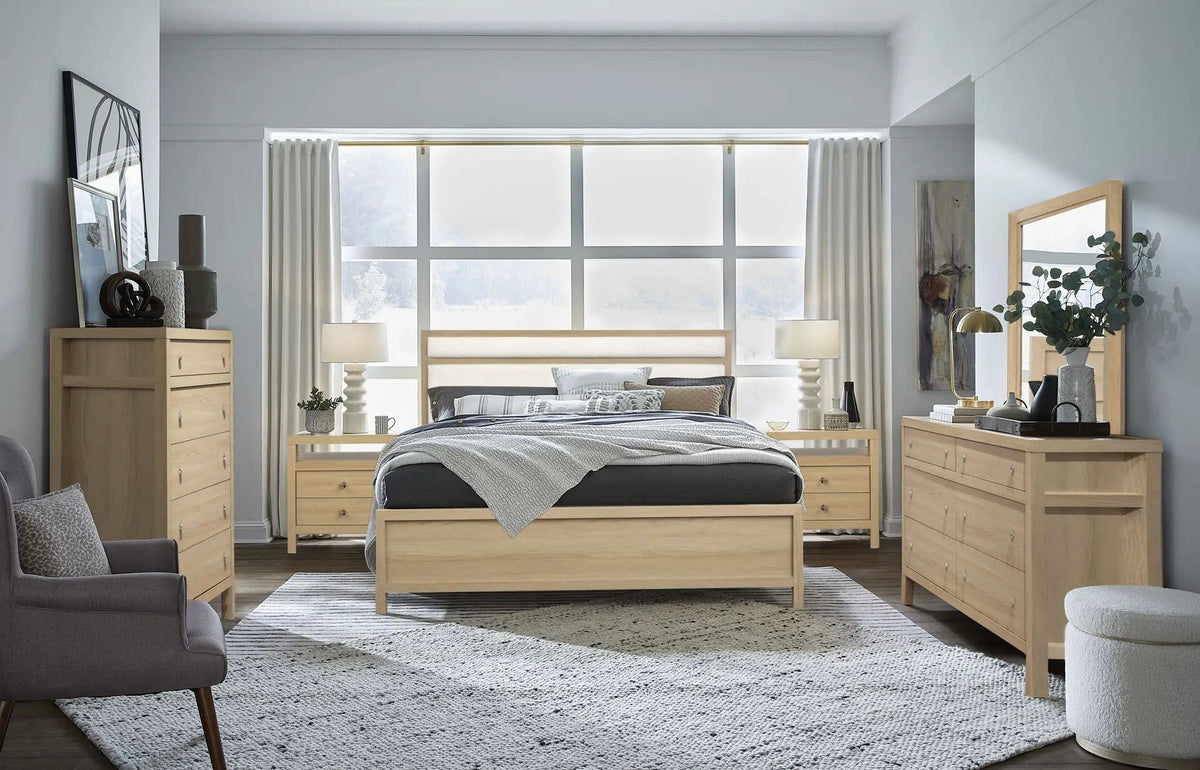 Merrifield Portrait Mirror | 2 Pieces | Oak Veneer | Home