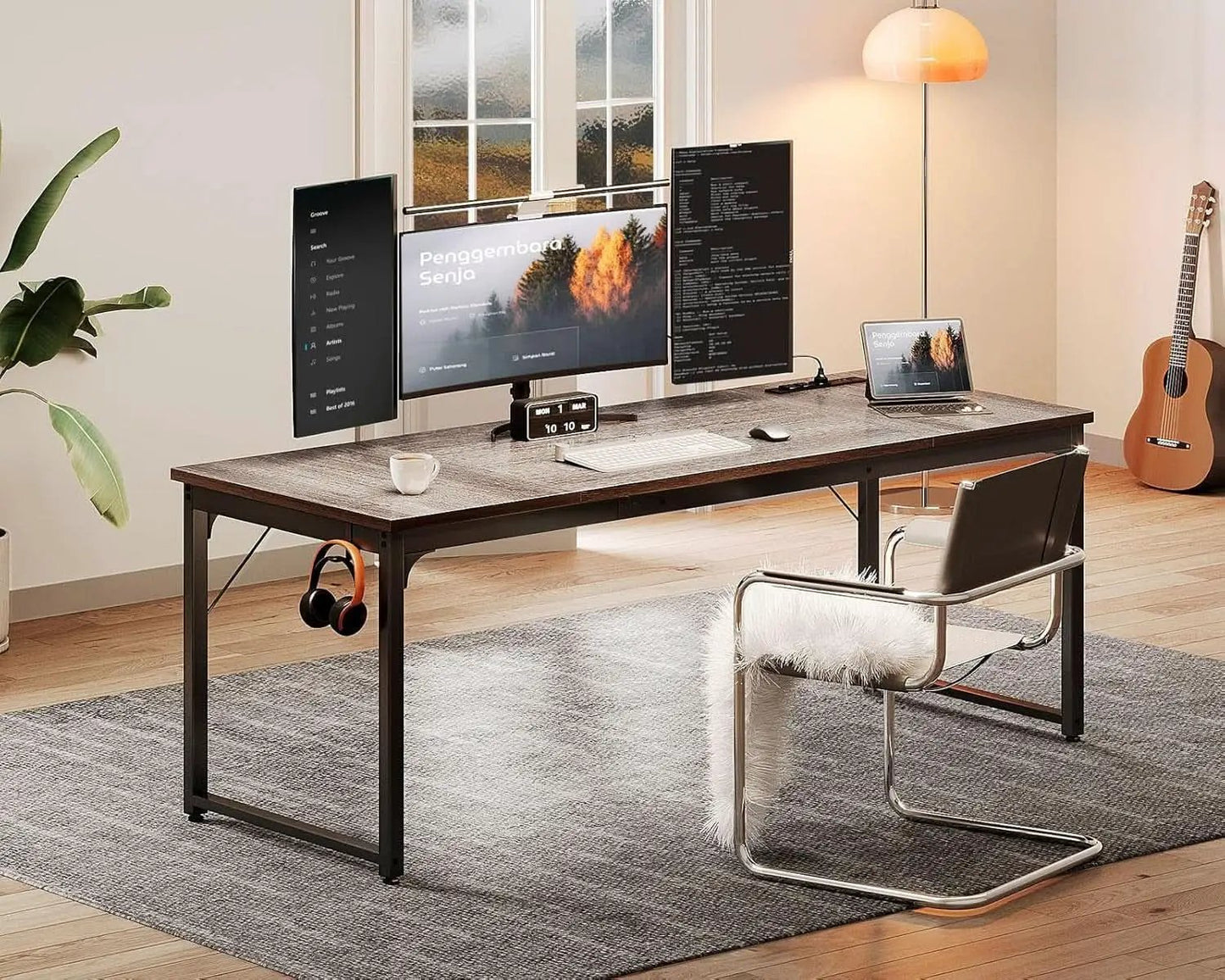 71 Inch Computer Desk With USB Ports For Home Office from PriceLows™