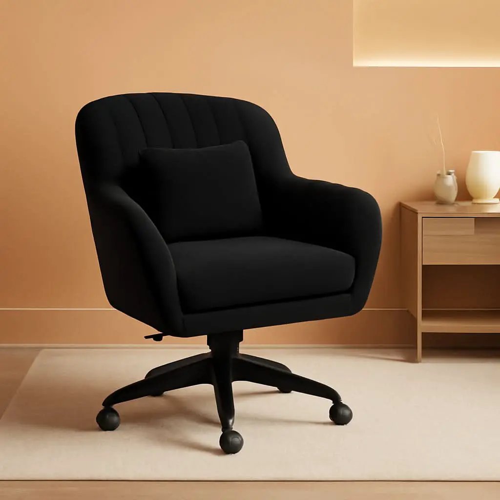 Velvet Home Office Chair Height Adjustable For Desk Use from PriceLows™