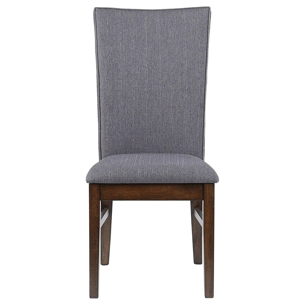 Sherwood Upholstered Dining Side Chair Grey (Set of 2) | 19.25 x 24 x 41.75 in | Rubberwood & Fabric | Dining Room