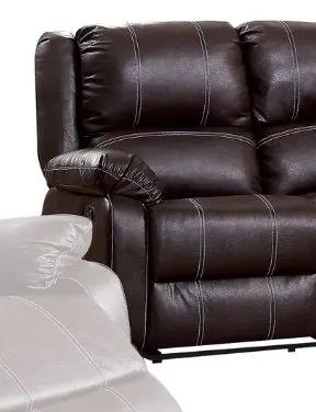 Zuriel Recliner Loveseat | Synthetic Finish | Motion Reclining Mechanism | Classic Style