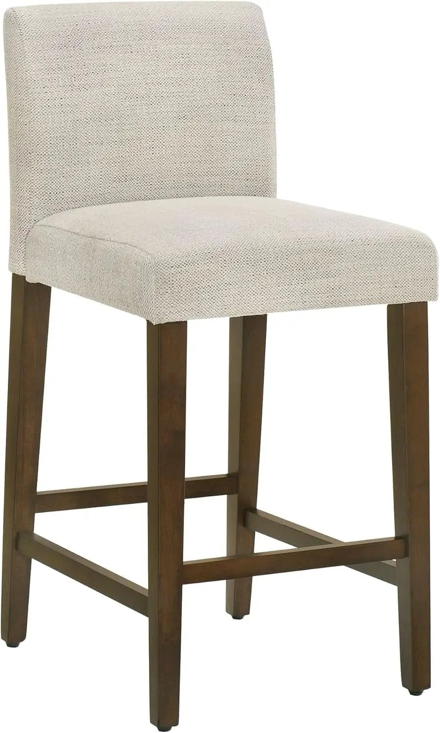 Ivory Upholstered Counter Height Bar Stools Set of Three from PriceLows™