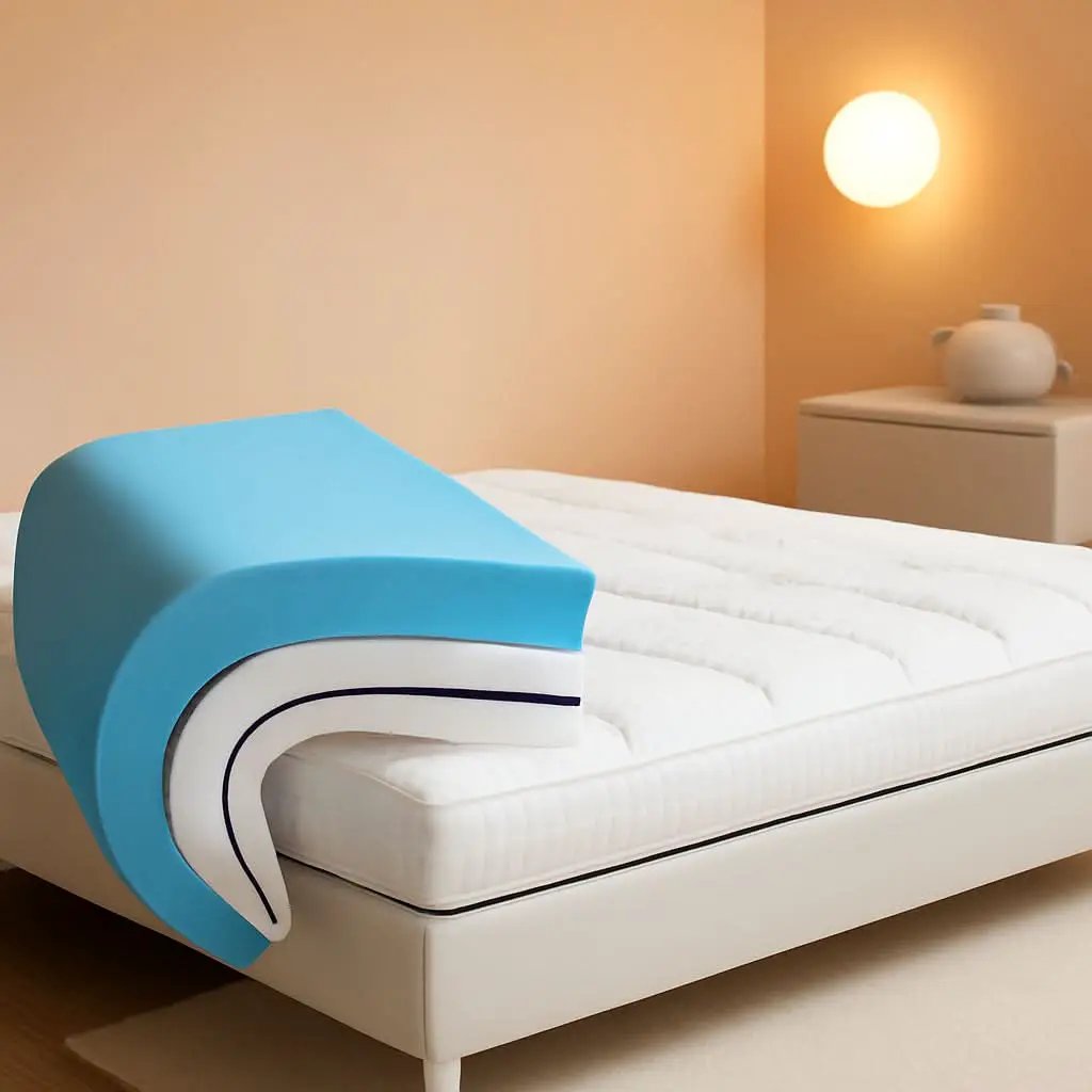 4 Inch Dual Layer Gel Memory Foam Mattress Topper from PriceLows™