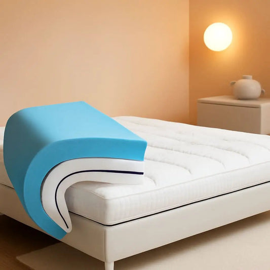 4 Inch Dual Layer Gel Memory Foam Mattress Topper from PriceLows™