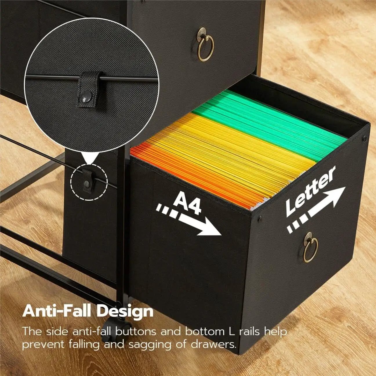 Durable Rolling File Cabinet With Printer Stand 2 Drawer from PriceLows™
