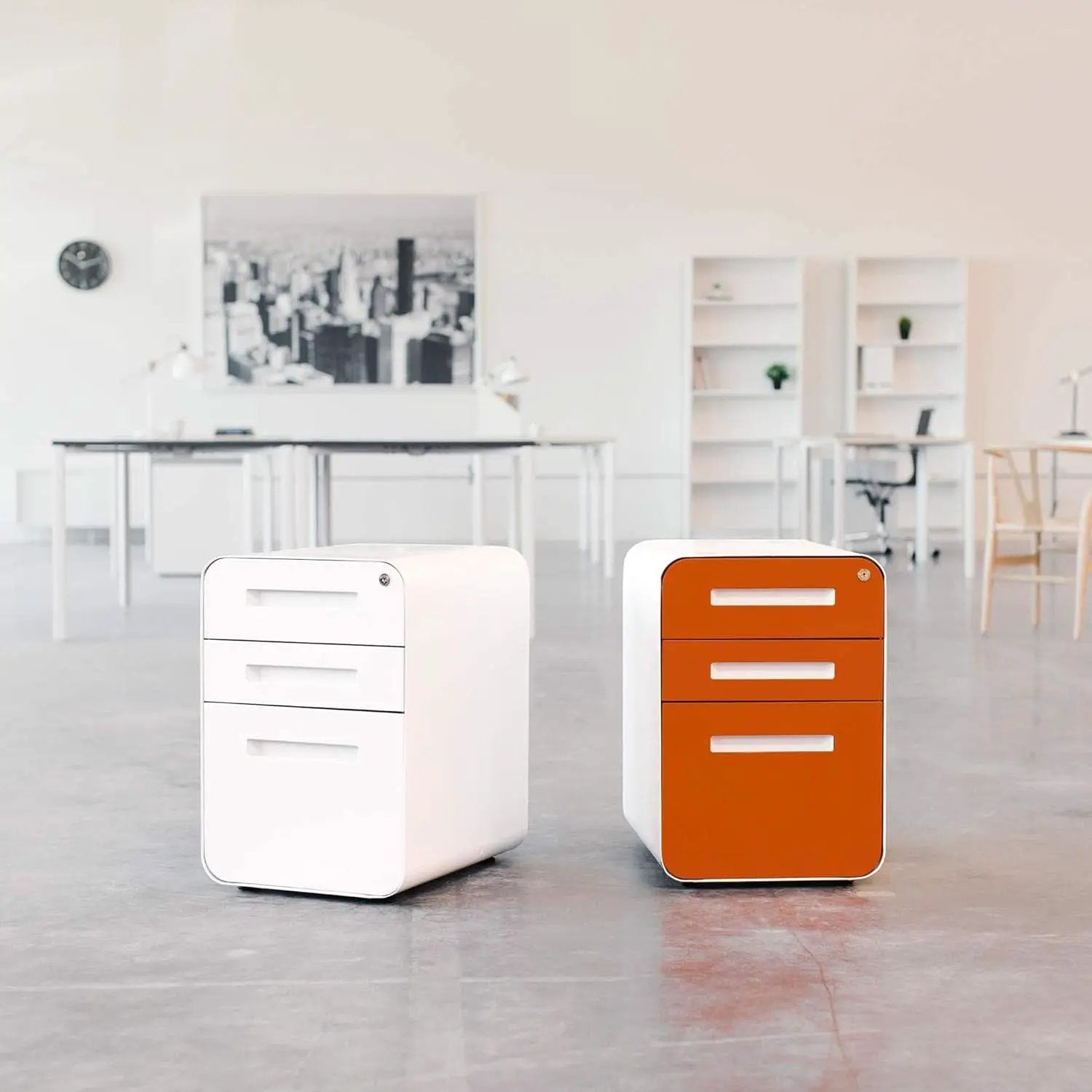 Stockpile 3 Drawer File Cabinet With Lock Under Desk from PriceLows™