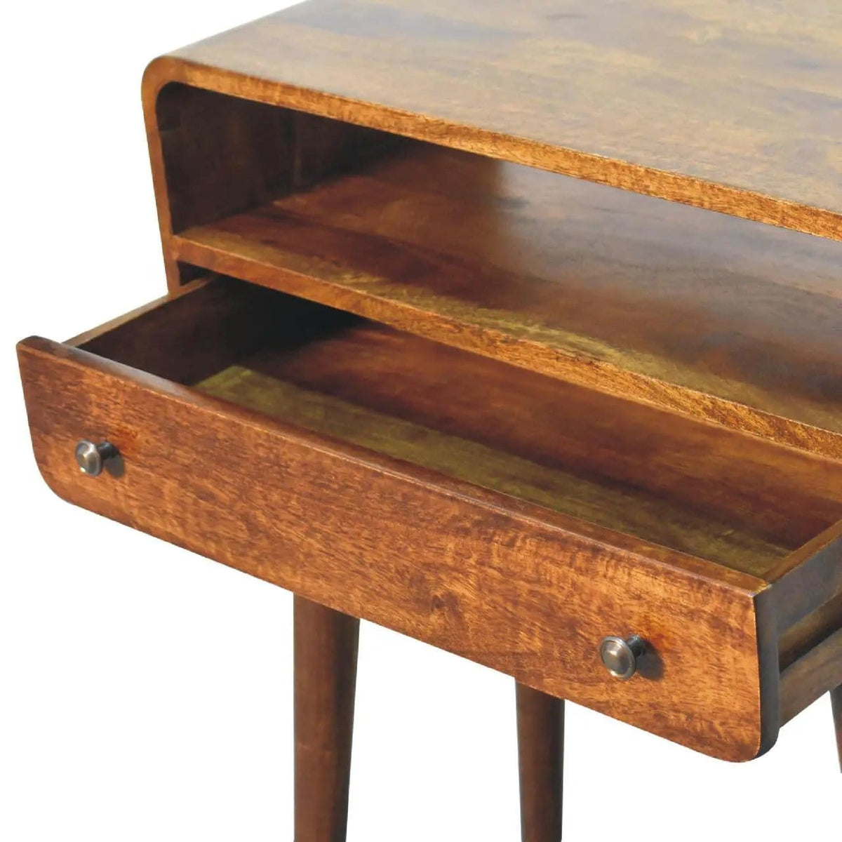 Curved Chestnut Console Table | 3 Pieces | Mango Wood | Living Room