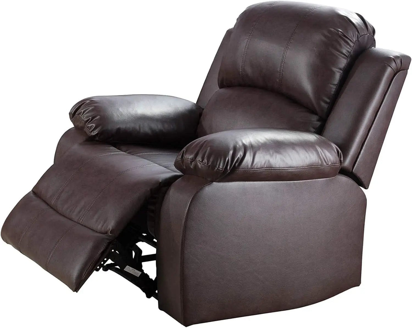 Brown Bonded Leather Manual Reclining Living Room Sofa Set from PriceLows™