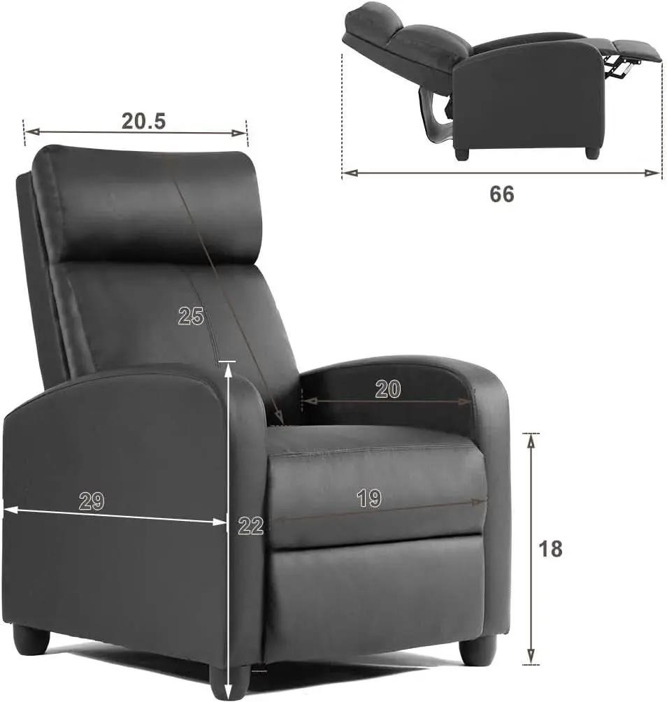 Leather Recliner Sofa With Massage And Heat Therapy from PriceLows™