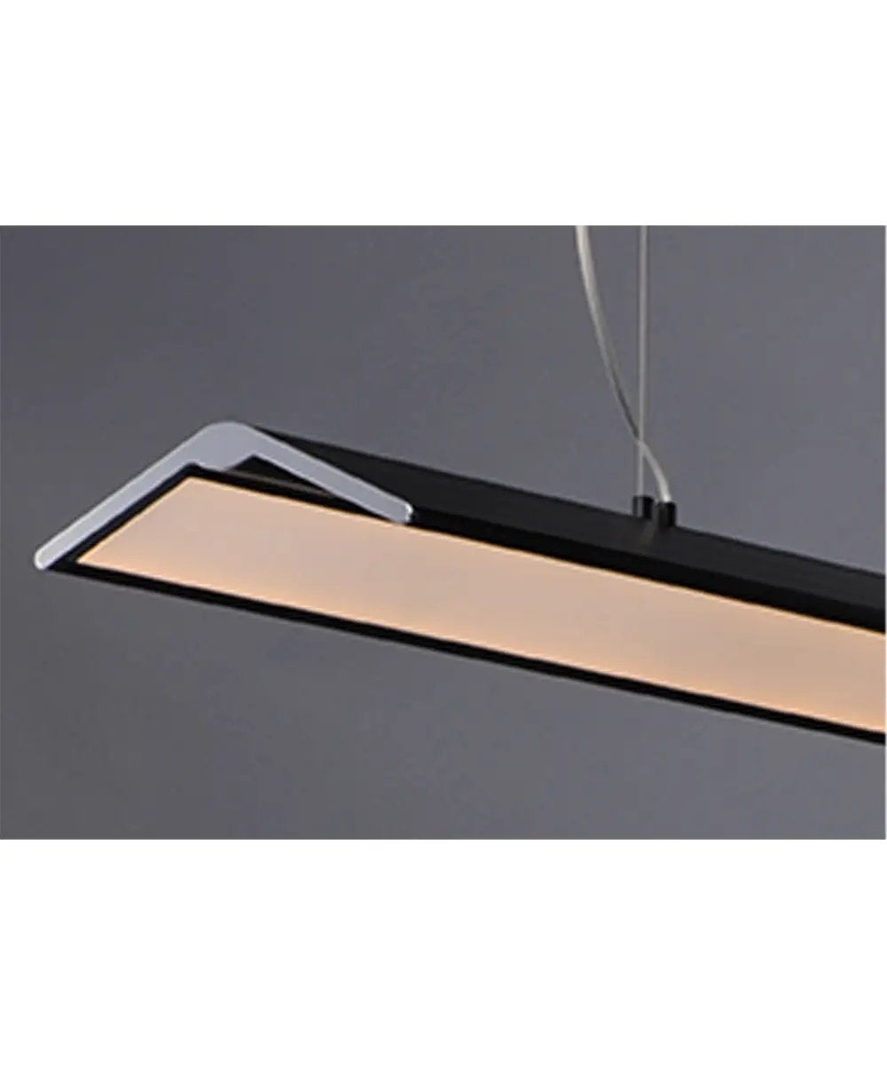 Pendant Light | 46 Inch Length | Black Chrome | Integrated LED