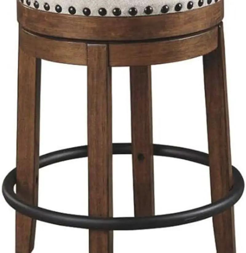 Rustic Farmhouse 24.5 Inch Counter Height Swivel Bar Stool from PriceLows™