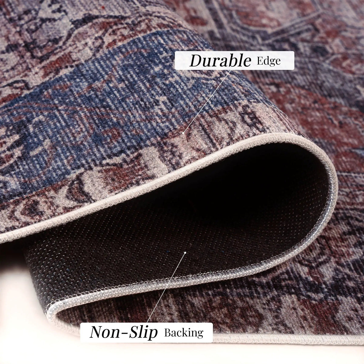 Maval Unique Washable Area Rug | 36 x 24 Inch | Machine Washable | Kid And Pet Friendly
