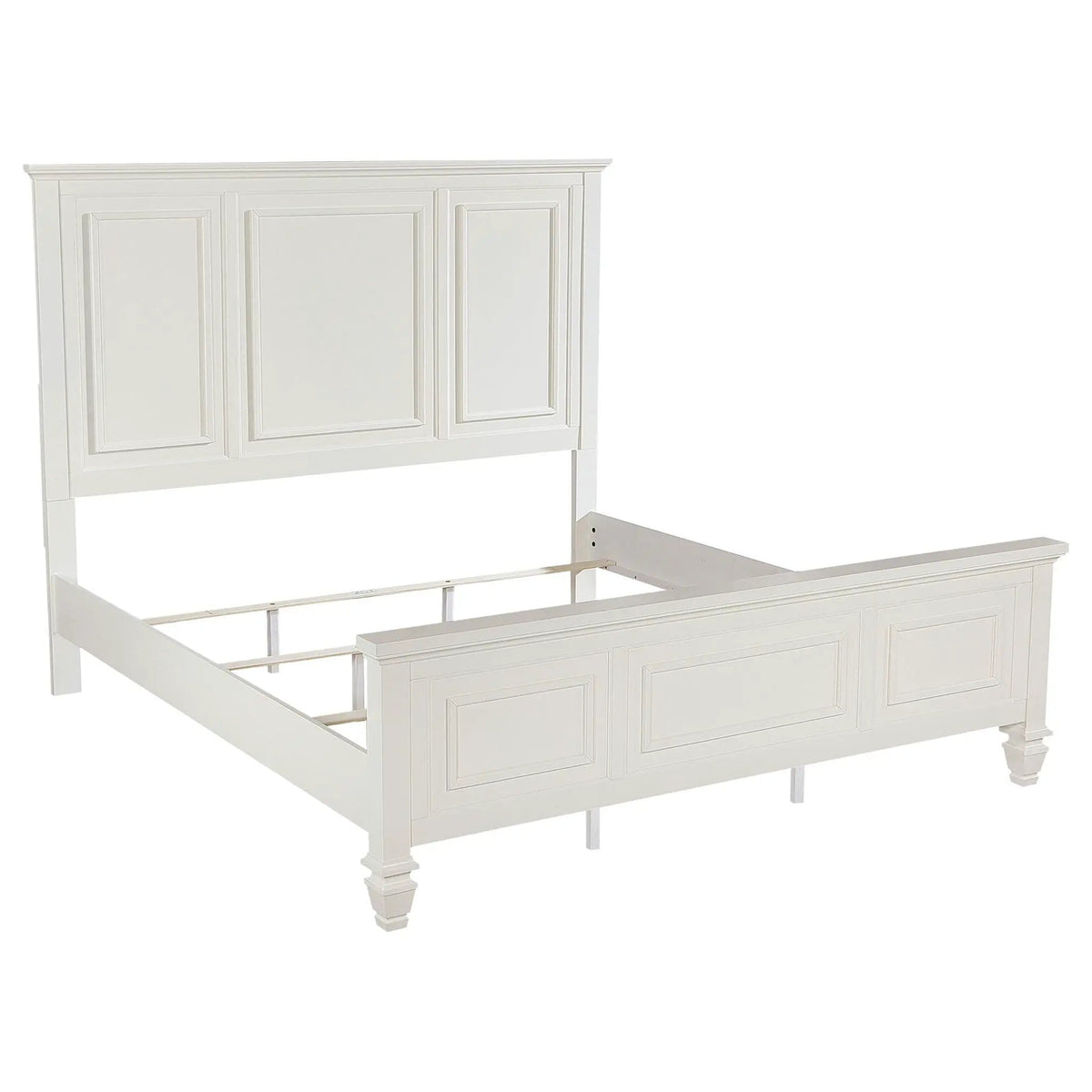 Sandy Beach 5-piece Eastern King Bedroom Set Cream | 5-Piece Set | Engineered Wood | White