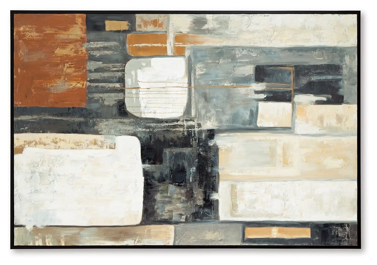 Howford Wall Art | 48 x 1.63 x 72 in | Home Furniture | Brown / Black / Gray