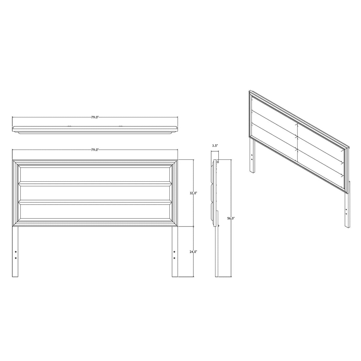 Adelaide 5 Pieces With LED Set | 5-Piece Set | Solid Wood | Bedroom