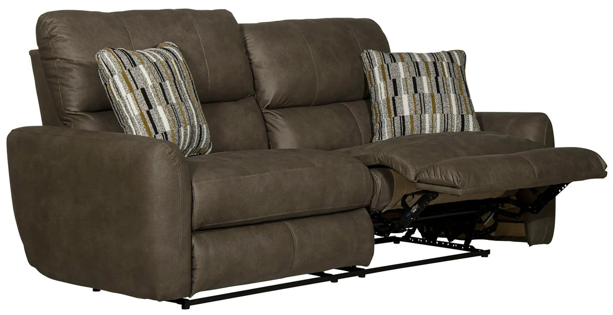 Dorian Reclining Sofa | 4 Pieces | Faux Leather & Fabric | Living Room