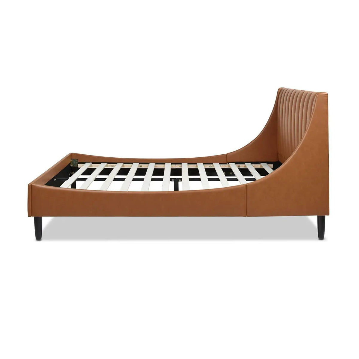 Aspen Vertical Tufted Modern Headboard Platform Bed Set | 8 Pieces | Fabric & Plywood | Bedroom