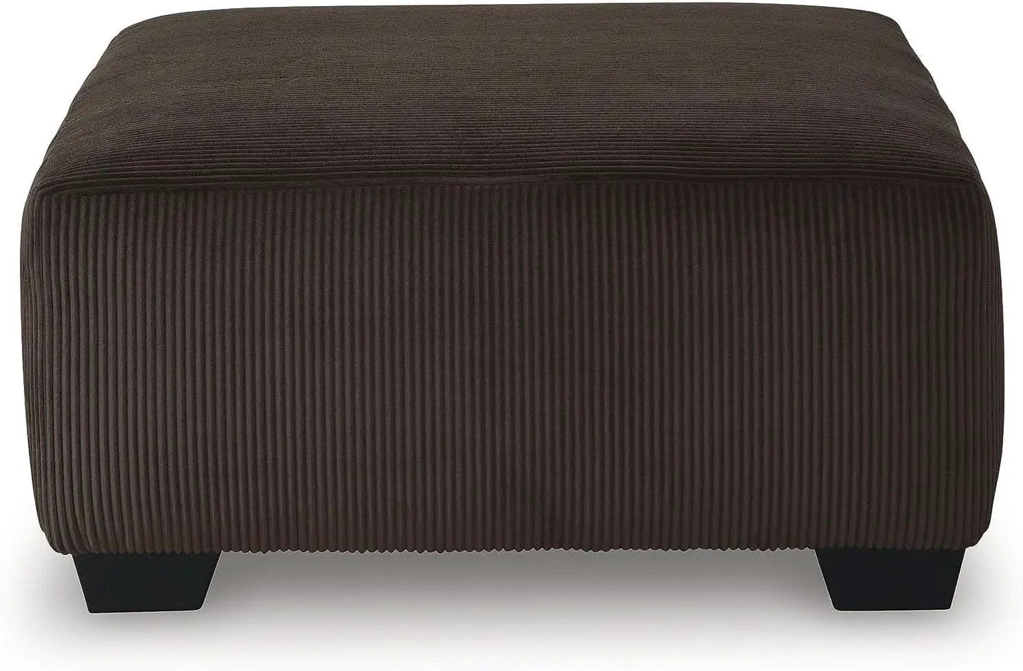 Ottoman Dark Brown Textured Stripe Statement Piece from PriceLows™