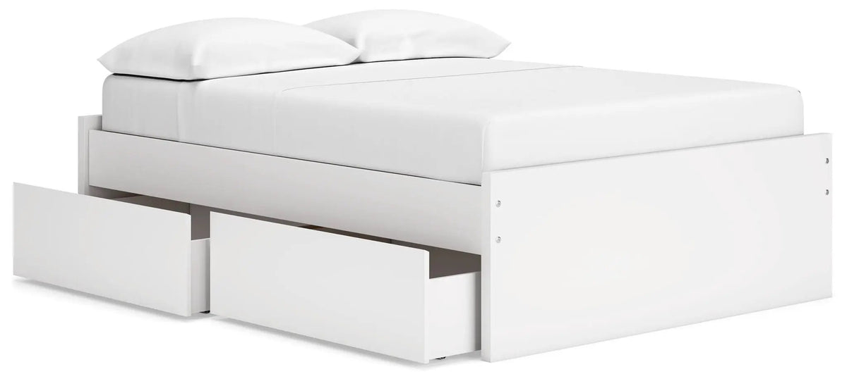 Platform Bed | Four Storage Drawers | Clean Minimal Design