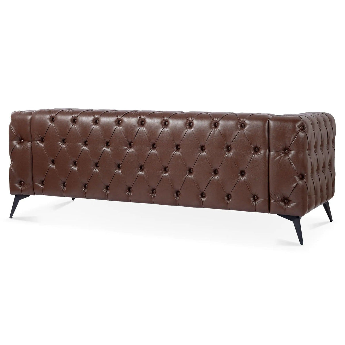 Square Arm Removable Cushion 3 Seater Sofa | 2 Pieces | Iron | Living Room
