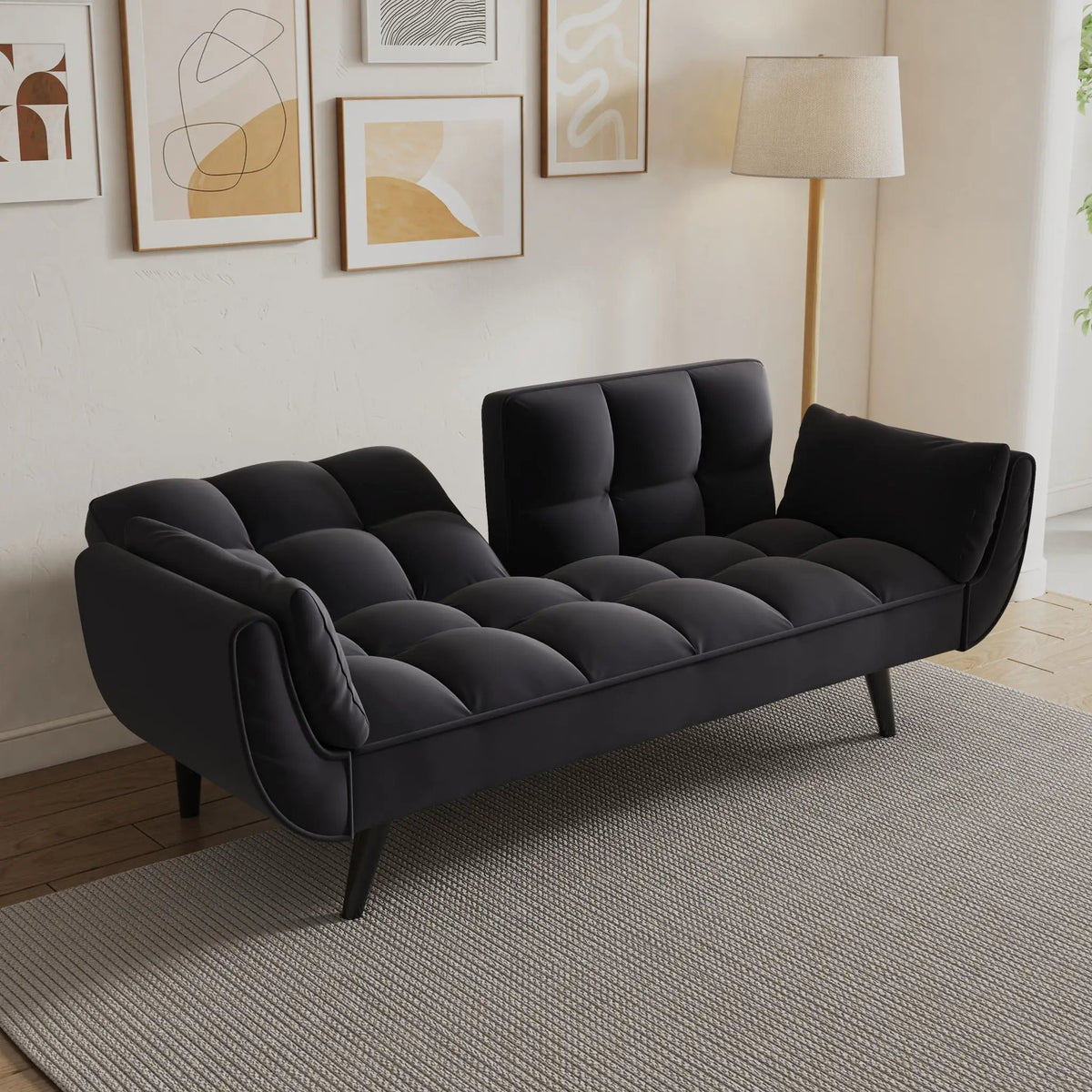 Convertible Sofa | Two Seater | Adjustable Back | Compact