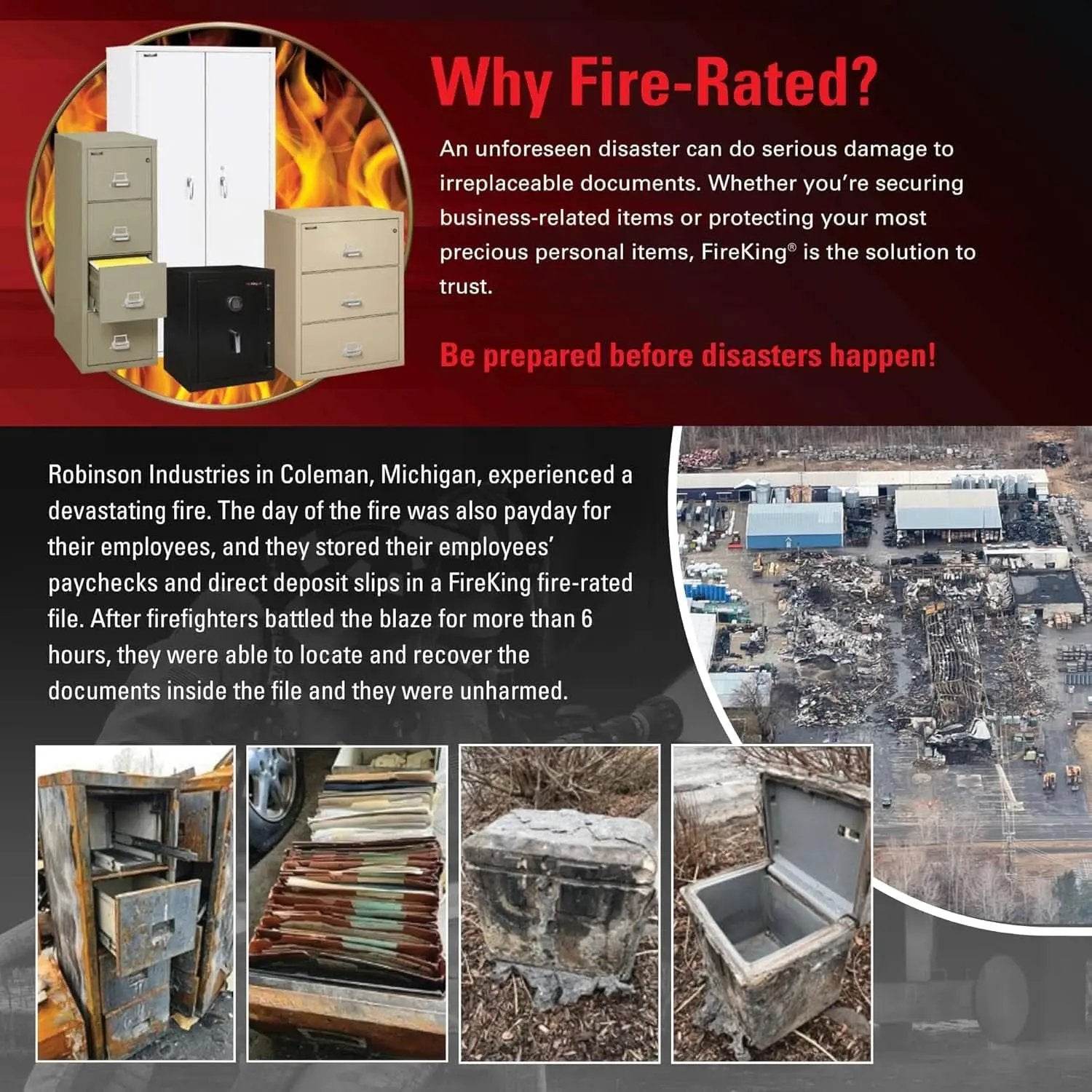 Vertical 2 Drawer Fire Safe File Cabinet 1 Hour Fire Rated from PriceLows™