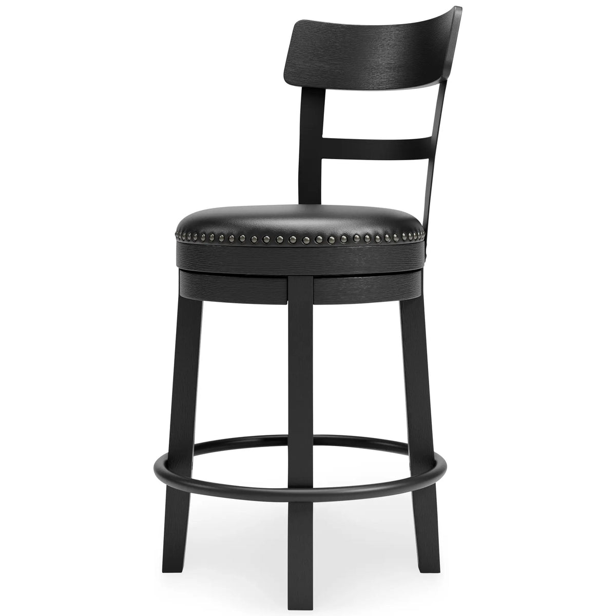 Valebeck Swivel Stool | Full Back | Rustic-Industrial Style | Barstool Height