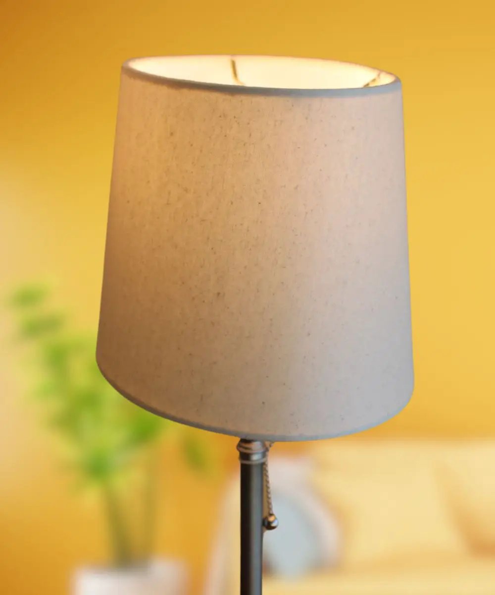 Oval Drum Lampshade | Premium Linen | 6.5X10 Top 8X12 Bottom 7.5H | Light Oatmeal