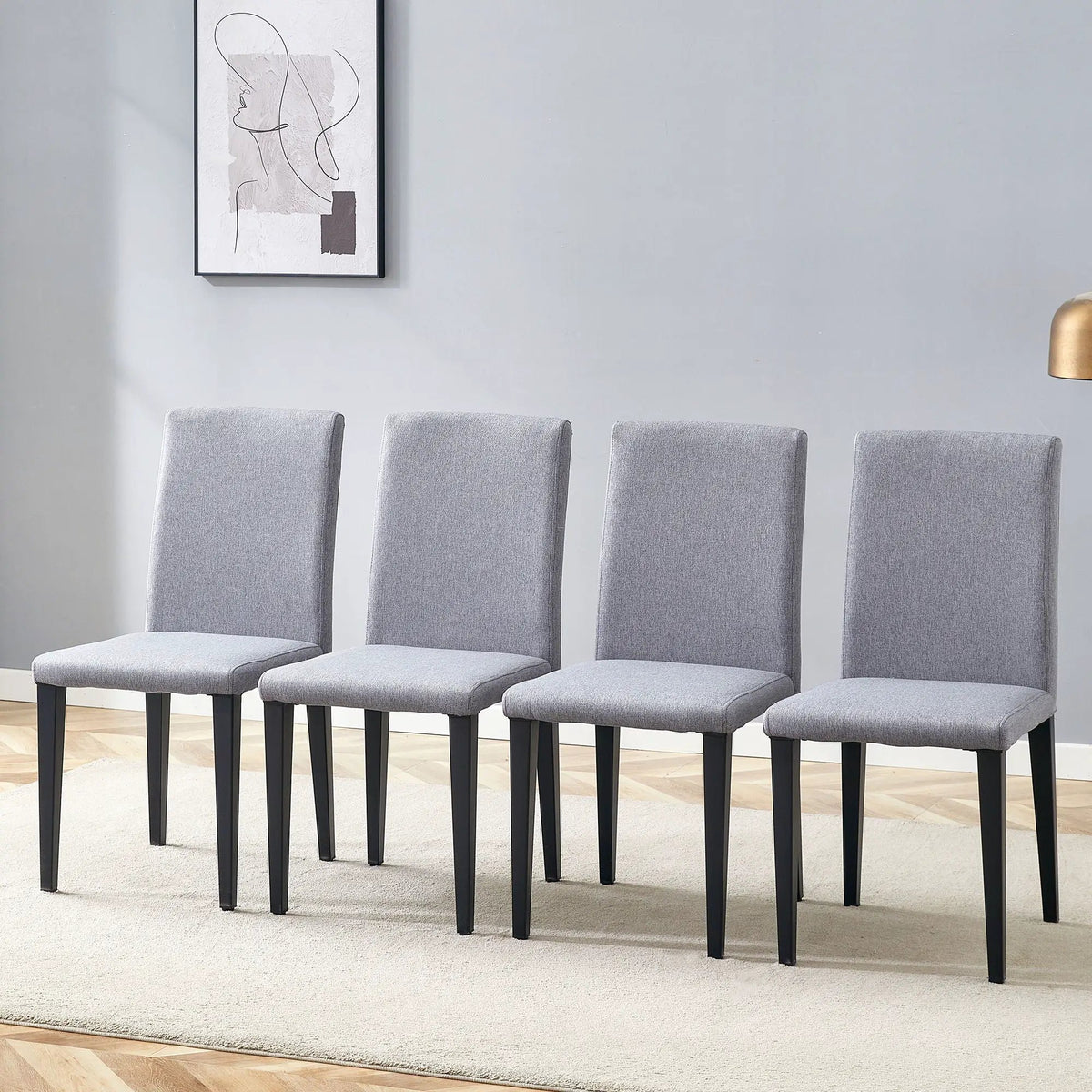 Versatile Dining Chairs | Metal Legs | Minimalist Nordic Style | PU Feel