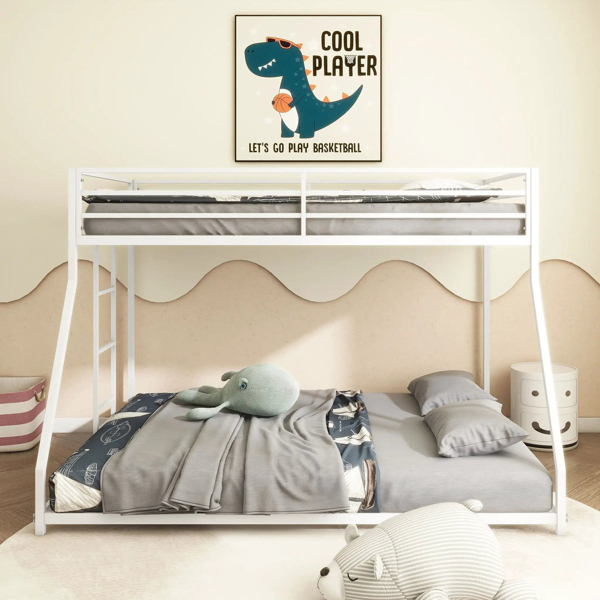 Adam Bunk Bed | 3 Pieces | Metal | Bedroom