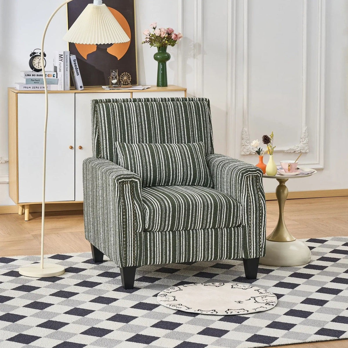 Comfy Armchair For Living Room | 3 Pieces | Solid Wood | Living Room