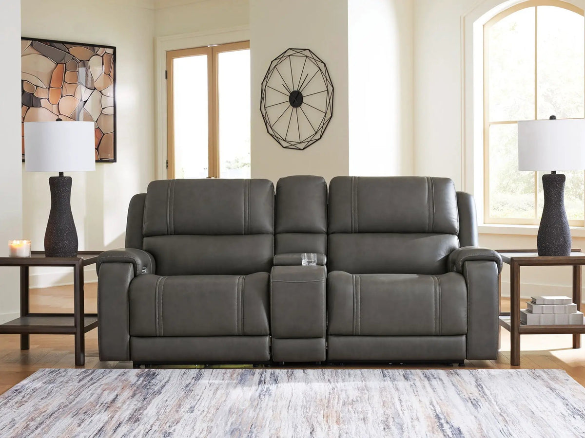 Power Reclining Sectional | USB Charging | Adjustable Headrests | Mocha