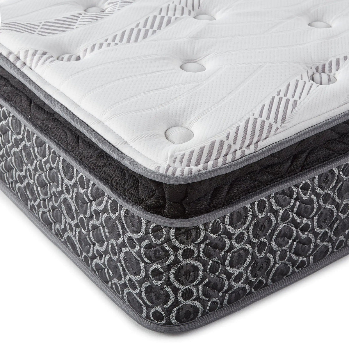 Hayes 11-inch Eastern King Pillow Top Foam Hybrid Mattress | 75 x 80 x 11 in | Fabric | Bedroom