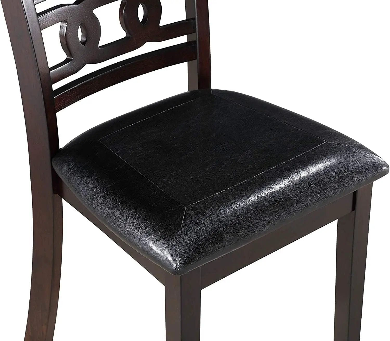 Gia Ebony Dining Chairs Set Of 2 Rubber Wood Solids from PriceLows™