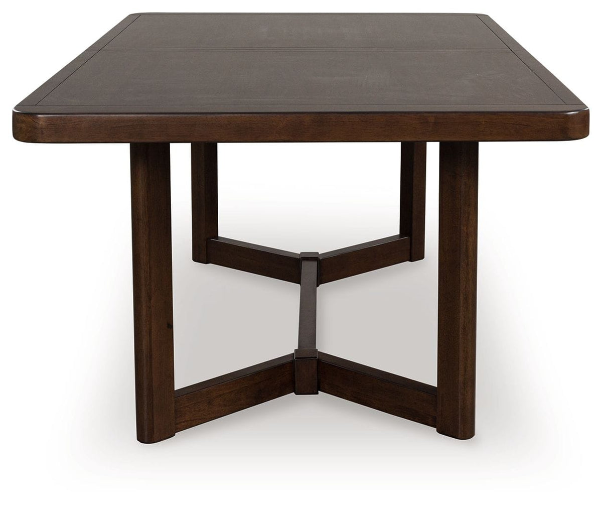 Dilenno Rectangular Dining Room Extension Table | 46.13 x 108 x 29.75 in | Mango Wood & Mdf | Dark Brown