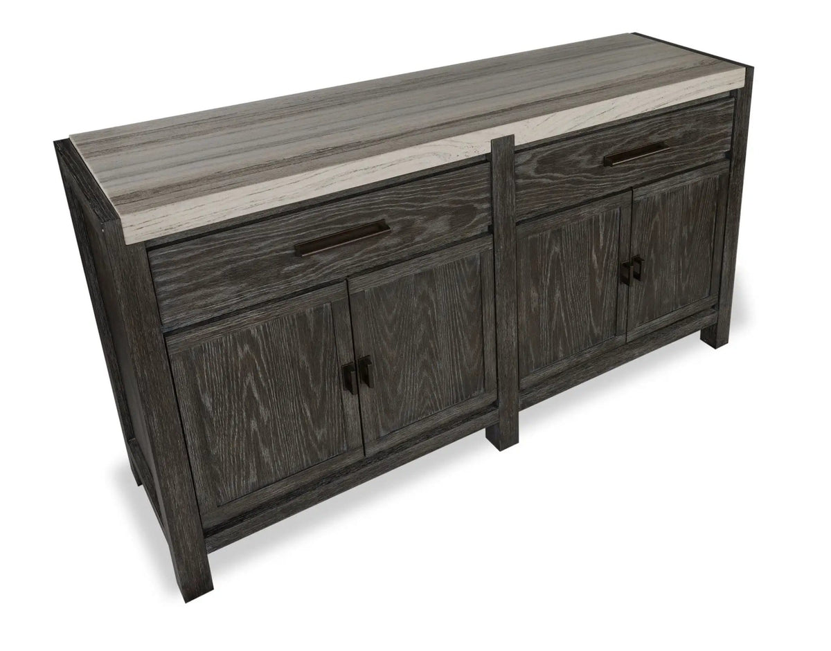 Plum Creek Sideboard | 2 Pieces | Oak Veneer & Fabric | Dining Room