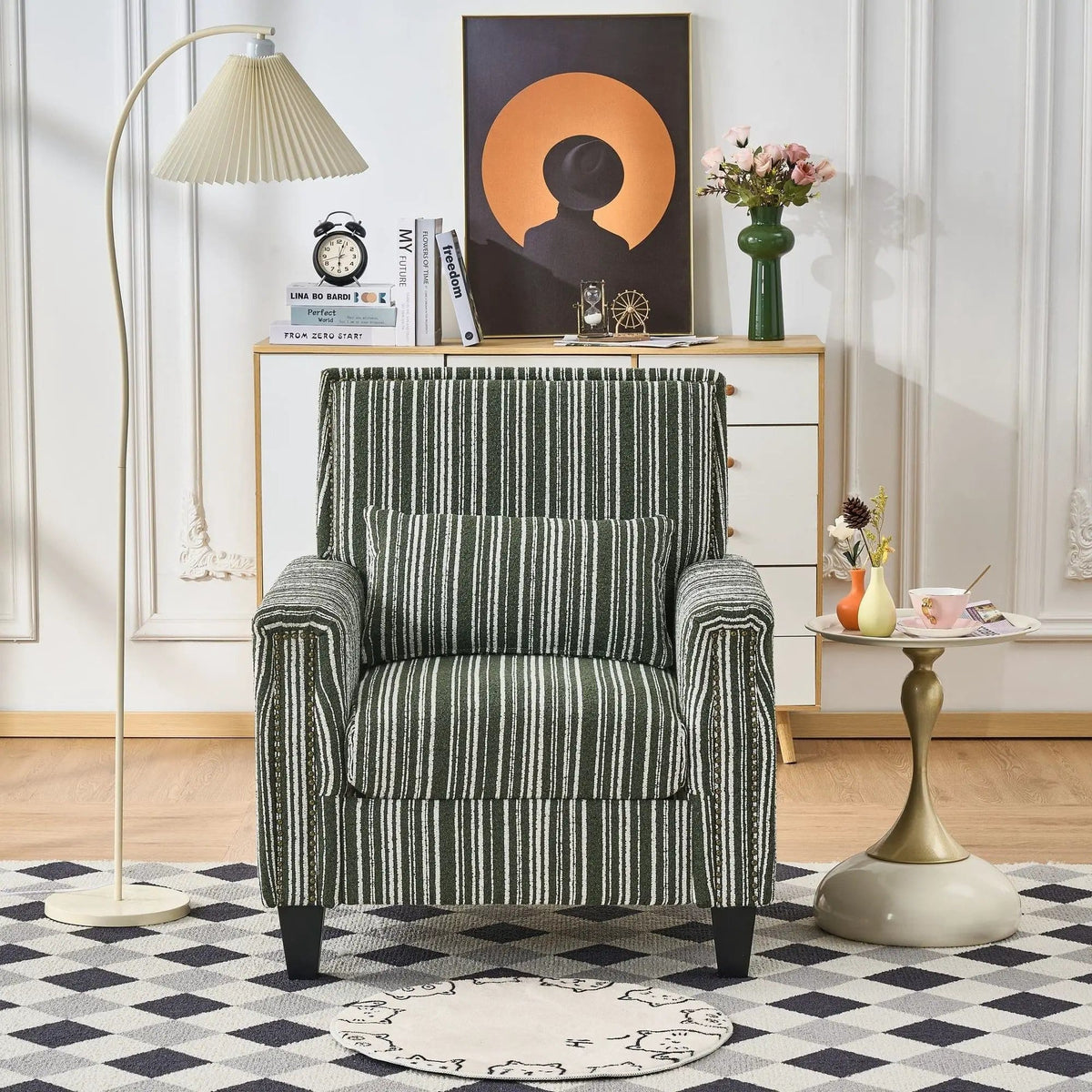 Comfy Armchair For Living Room | 3 Pieces | Solid Wood | Living Room